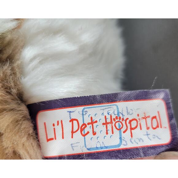 Lil' Pet Hospital Plush Calico Cat Toy 12" Stuffed Animal Realistic Multicolor - Picture 8 of 16